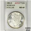 Image 1 : 1882-S Morgan Silver Dollar ACG-MS65