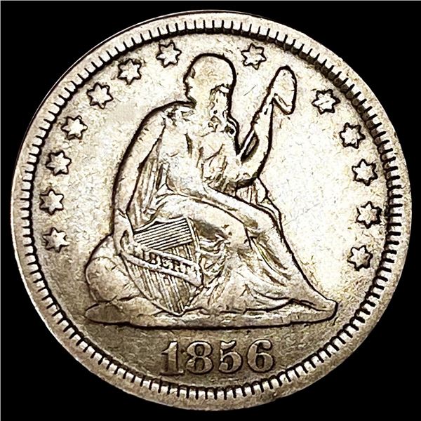 1856 Seated Liberty Quarter LIGHTLY CIRCULATED