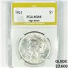 Image 1 : 1921 Silver Peace Dollar PGA-MS64