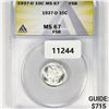 Image 1 : 1937-D Mercury Silver Dime ANACS-MS67 FSB