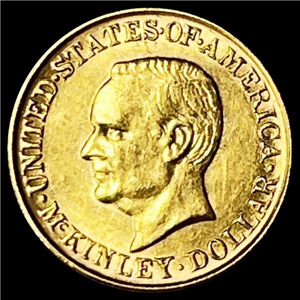 1917 McKinley Rare Gold Dollar CHOICE BU
