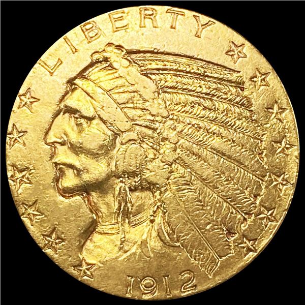 1912-S $5 Gold Half Eagle CLOSELY UNCIRCULATED