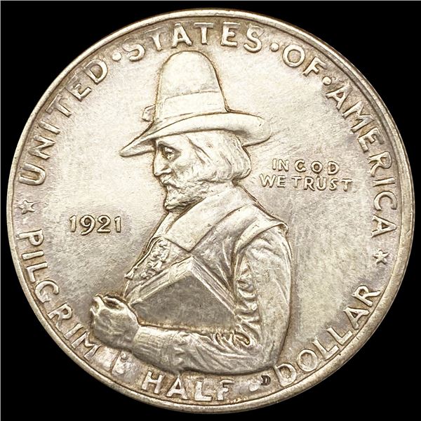 1921 Pilgrim Half Dollar CHOICE BU