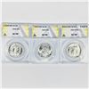 Image 1 : 1941-1946 Set (3) Wheat Half Dollar ANACS-AU58