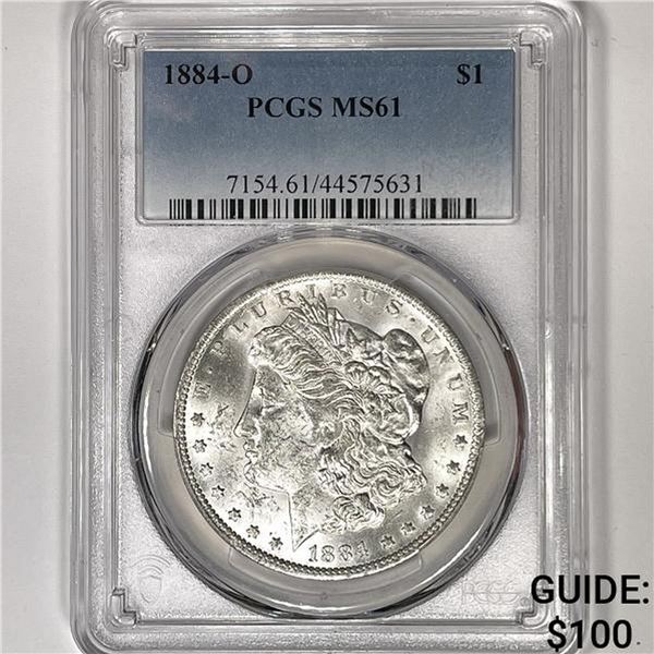1884-O Morgan Silver Dollar PCGS-MS61