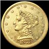 Image 1 : 1878-S $2.50 Gold Quarter Eagle UNCIRCULATED