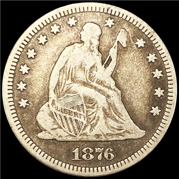 1876 Seated Liberty Quarter NICELY CIRCULATED