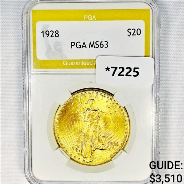 1928 $20 Gold Double Eagle PGA-MS63