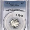 Image 1 : 1943-S Morgan Silver Dime PCGS-MS66