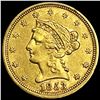 Image 1 : 1853 $2.50 Gold Quarter Eagle CLOSELY