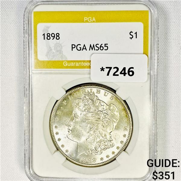 1898 Morgan Silver Dollar PGA-MS65