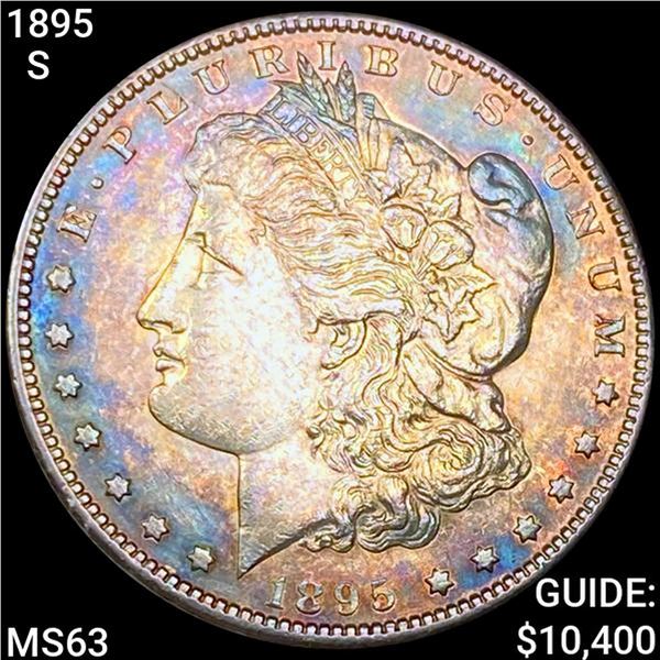 1895-S Morgan Silver Dollar CHOICE BU