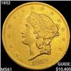 Image 1 : 1852 $20 Gold Double Eagle UNCIRCULATED