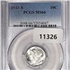 Image 1 : 1943-S Mercury Silver Dime PCGS-MS66