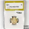 Image 1 : 1871 Indian Head Cent PGA-MS64 RED