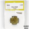 Image 1 : 1828 Classic Head Half Cent PGA-MS60 13 Stars