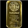 Image 1 : Switzerland 1oz Gold Bar UNCIRCULATED