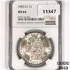 Image 1 : 1883-CC Morgan Silver Dollar NGC-MS64