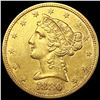 Image 1 : 1880 $5 Gold Half Eagle UNCIRCULATED