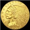 Image 1 : 1909 $2.50 Gold Quarter Eagle CLOSELY