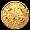 Image 2 : 1852 Rare Gold Dollar UNCIRCULATED