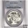 Image 1 : 1923 Silver Peace Dollar PCGS-MS64+