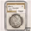 Image 1 : 1890-CC Morgan Silver Dollar PGA-MS60