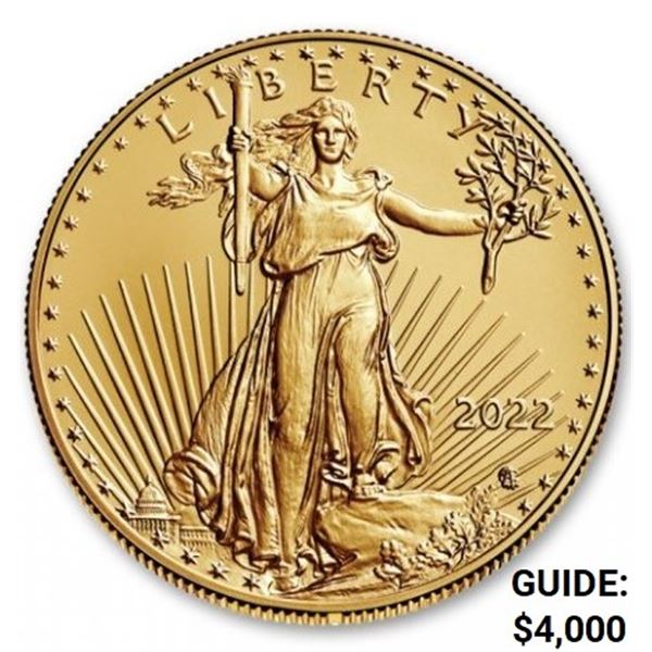 2022 American Gold Eagle 1oz Liberty GEM BU