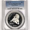 Image 1 : 1995-S Silver $1 Civil War PCGS-PR69 DCAM