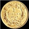 Image 2 : 1857 Rare Gold Dollar CHOICE BU
