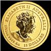 Image 1 : 2021 Australia Gold 1/10oz $15 GEM PROOF