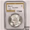Image 1 : 1884-CC Morgan Silver Dollar PGA-MS64