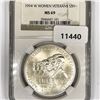 Image 2 : 1994-W Silver $1 Women Veterans NGC-MS69