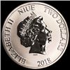 Image 1 : 2018 Niue 1oz Silver $2 GEM PROOF