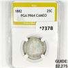 Image 1 : 1882 Seated Liberty Quarter PGA-PR64 CAMEO