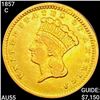 Image 1 : 1857-C Rare Gold Dollar CHOICE AU