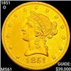 Image 1 : 1851-O $10 Gold Eagle UNCIRCULATED