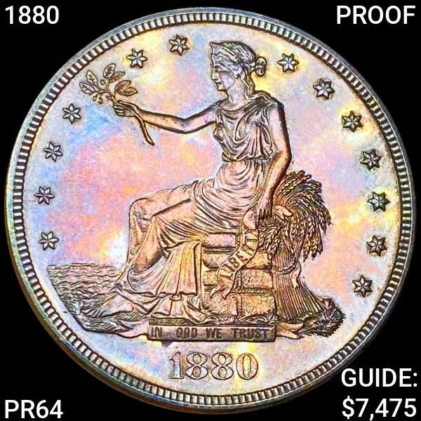 1880 Trade Silver Dollar CHOICE PROOF