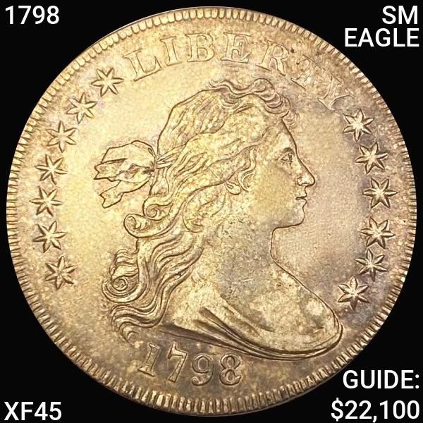 1798 SM Eagle Draped Bust Dollar LIGHT CIRC