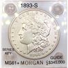 Image 1 : 1893-S Morgan Silver Dollar UNCIRCULATED+