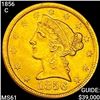 Image 1 : 1856-C $5 Gold Half Eagle UNCIRCULATED