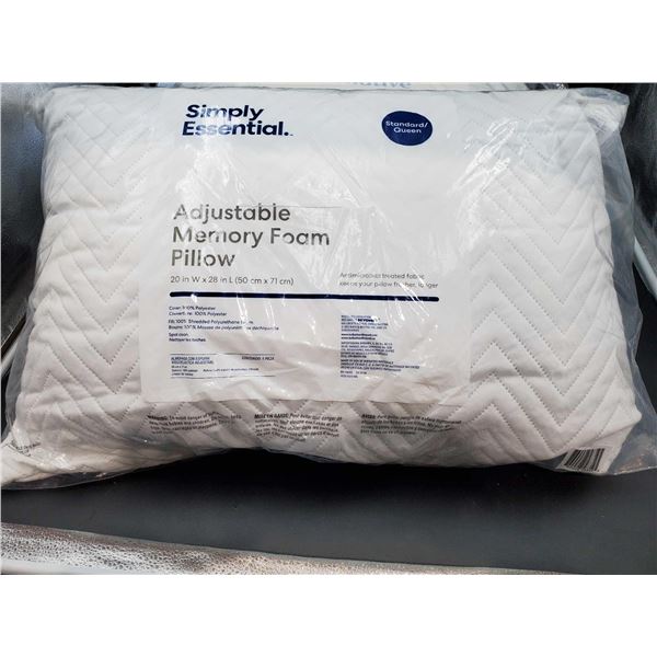 Simply Essential Adjustable Memory Foam Pillow (Standard/Queen)