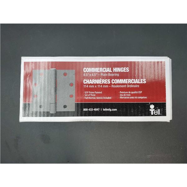 Commercial Hinges-Plain Bearing (4.5in x 4.5in)