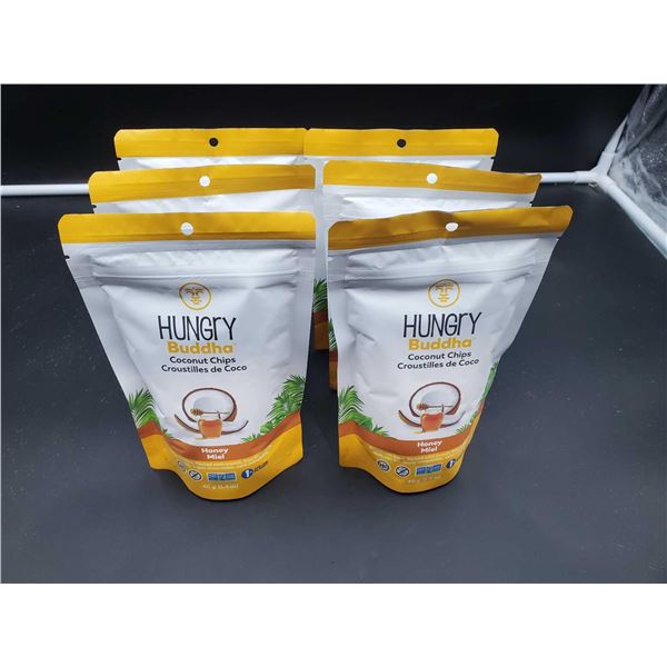 Hungry Buddha Coconut Chips (6 x 40g) Honey Flavour