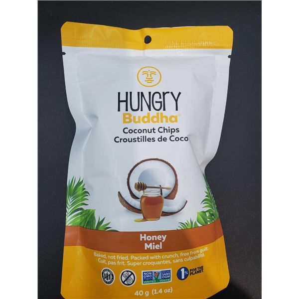 Hungry Buddha Coconut Chips (6 x 40g) Honey Flavour