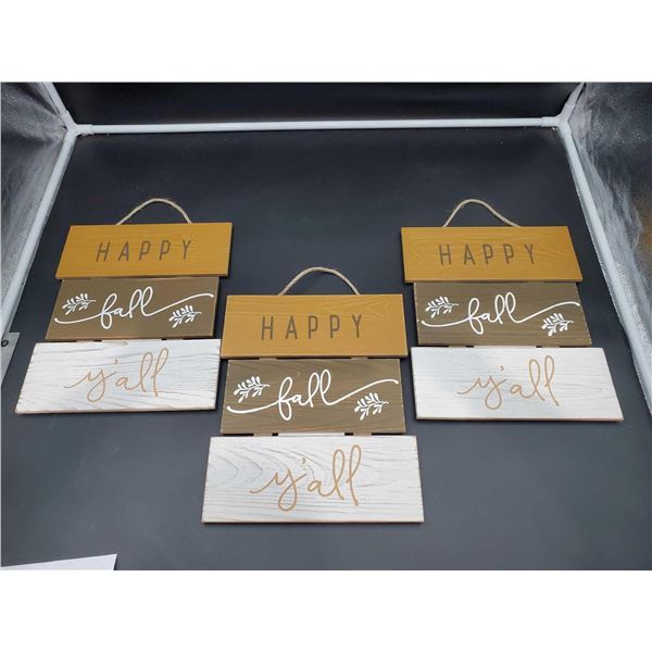 Lot of Fall Home Decor Signs