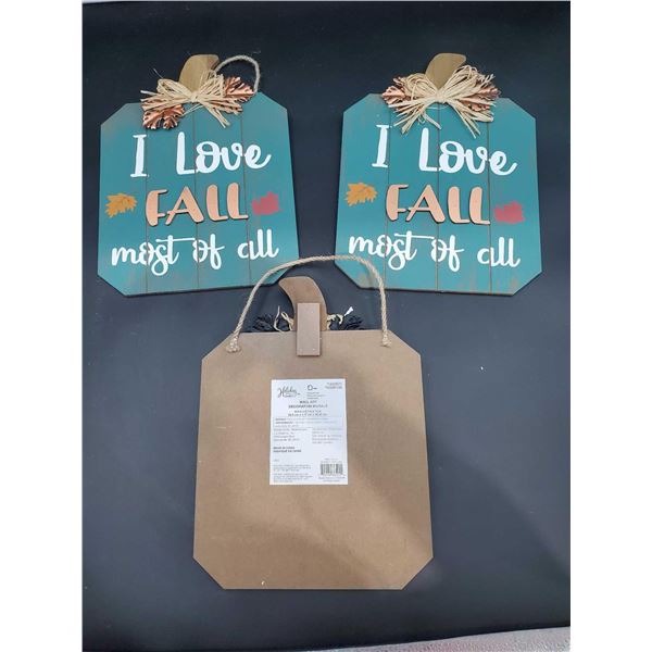 Lot of Fall Home Decor Signs-I Love Fall Most of All