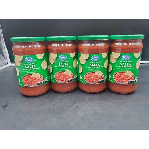 Great Value Thick'n Chunky Salsa-Mild (4 x 650ml)