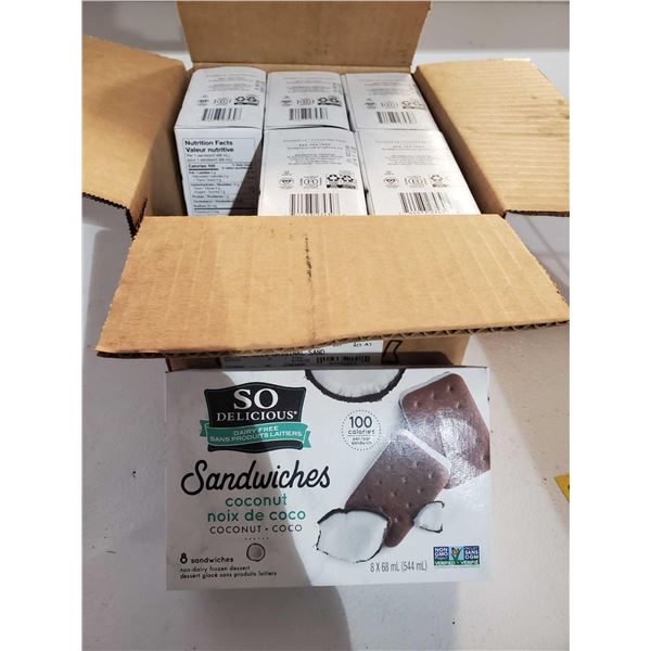 So Delicious Coconut Ice Cream Sandwiches (8 x 6)