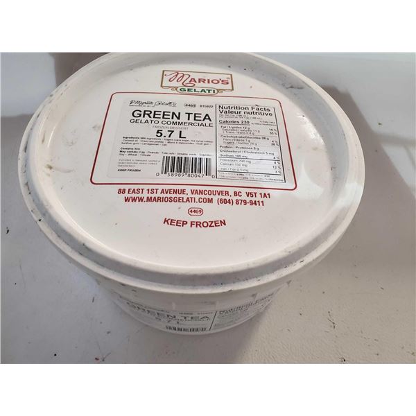 Marios Green Tea Gelato (5.7L)